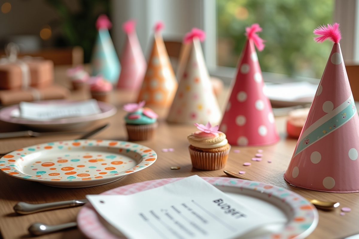 Table dressée pour fête d